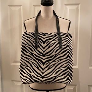 Zebra Print Tote Bag